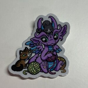 Purple Dragon and Sticker